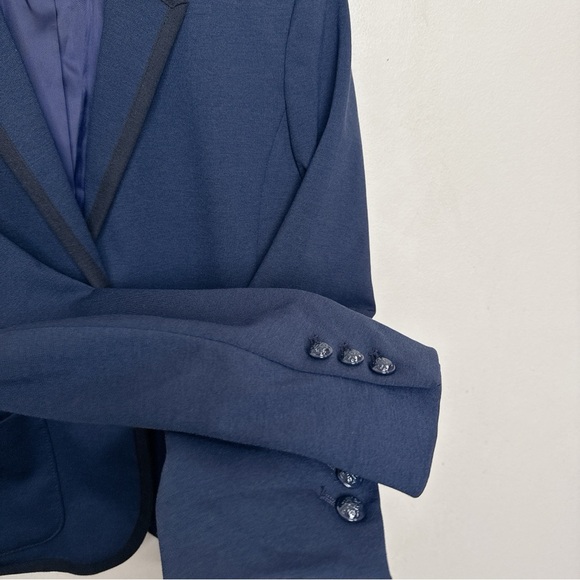 Gap Womens 8 The Academy Blazer Blue Dark Academia Button Blazer Jacket - Picture 11 of 16